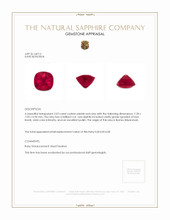 2.02 Ct. Ruby from Burma (Myanmar) Appraisal