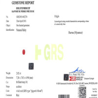 2.02 Ct. Ruby from Burma (Myanmar) Scan Report
