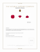 2.26 Ct. Ruby from Burma (Myanmar) Appraisal