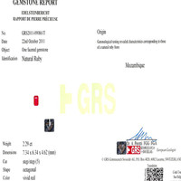2.29 Ct. Ruby from Mozambique Scan Report