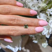2.09 Ct. Yellowish Green Sapphire from Montana Life Style
