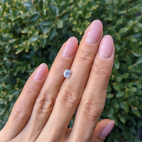 1.07 Ct. White Sapphire from Ceylon (Sri Lanka) Life Style