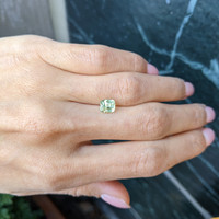 1.91 Ct. Yellowish Green Sapphire from Montana Life Style