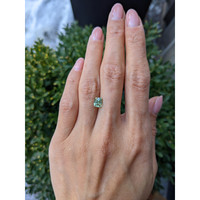 1.91 Ct. Yellowish Green Sapphire from Montana Life Style