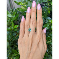 2.67 Ct. Bluish Green Sapphire from Montana Life Style