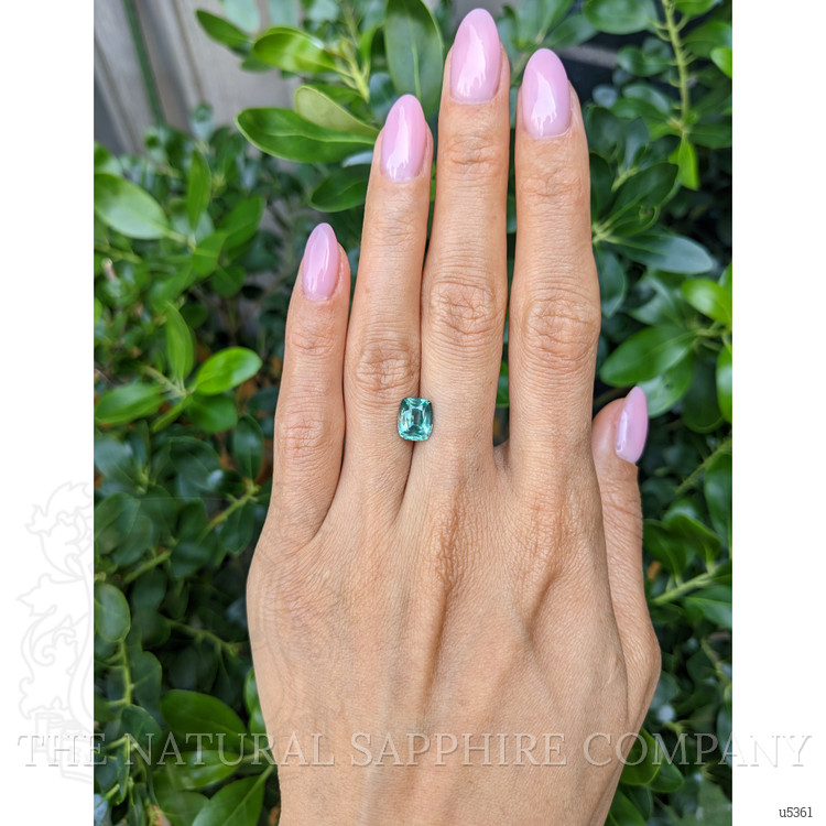 2.67 Ct. Bluish Green Sapphire from Montana
