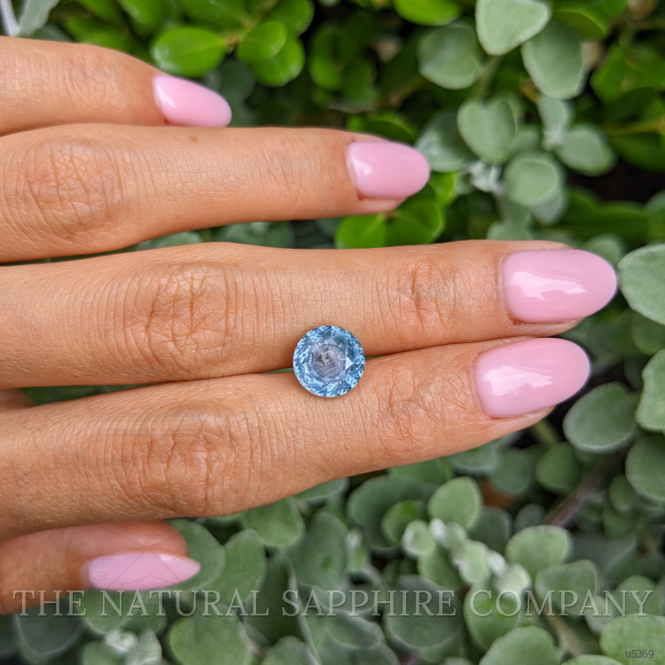 4.28 Ct. Greenish Blue Sapphire from Montana