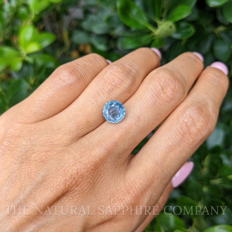 4.28 Ct. Greenish Blue Sapphire from Montana