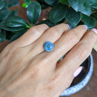 6.99 Ct. Greyish Blue Sapphire from Montana Life Style