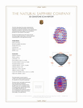 2.73 Ct. Ruby from Mozambique 3 D Scan Report