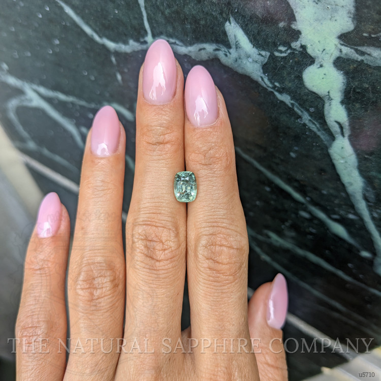 2.89 Ct. Bluish Green Sapphire from Montana