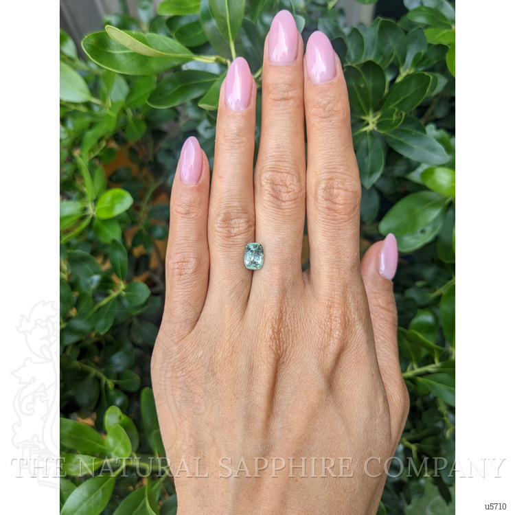 2.89 Ct. Bluish Green Sapphire from Montana