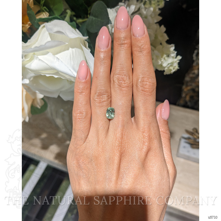 2.89 Ct. Bluish Green Sapphire from Montana