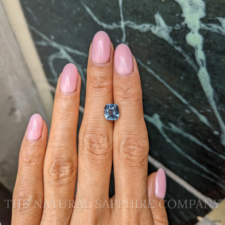 3.48 Ct. Greyish Blue Sapphire from Montana
