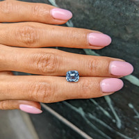 3.48 Ct. Greyish Blue Sapphire from Montana Life Style