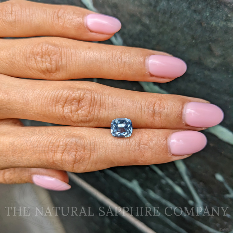 3.48 Ct. Greyish Blue Sapphire from Montana