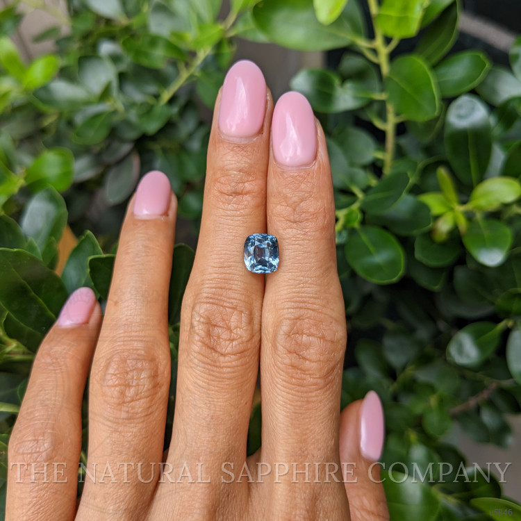 3.48 Ct. Greyish Blue Sapphire from Montana