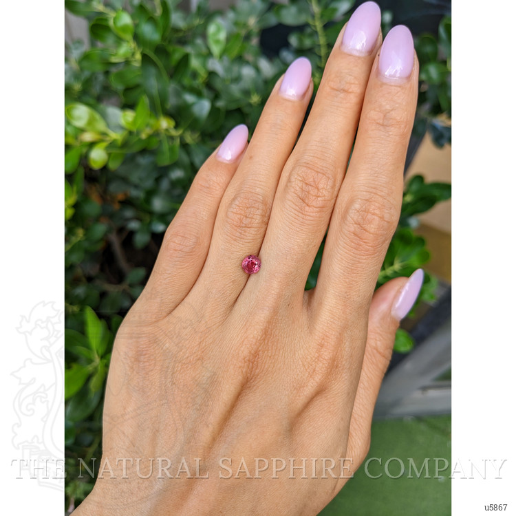0.93 Ct. Reddish Pink Sapphire from Burma (Myanmar)