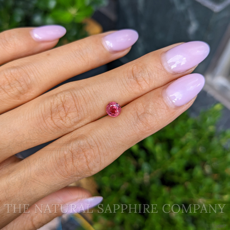 0.93 Ct. Reddish Pink Sapphire from Burma (Myanmar)