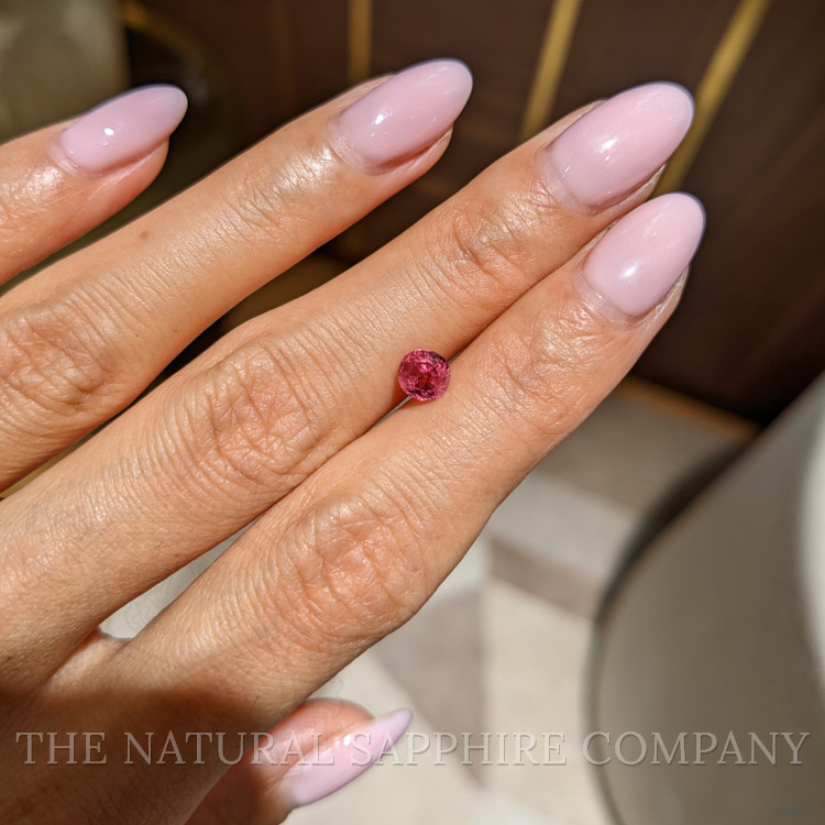 0.93 Ct. Reddish Pink Sapphire from Burma (Myanmar)
