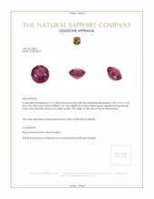0.14 Ct. Ruby from Burma (Myanmar) Appraisal