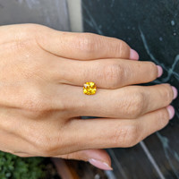 1.39 Ct. Yellowish Orange Sapphire from Ceylon (Sri Lanka) Life Style