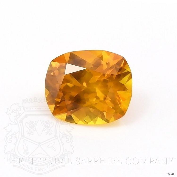 0.60 Ct. Orange Sapphire from Ceylon (Sri Lanka)