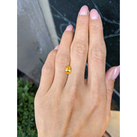 1.29 Ct. Yellowish Orange Sapphire from Ceylon (Sri Lanka) Life Style