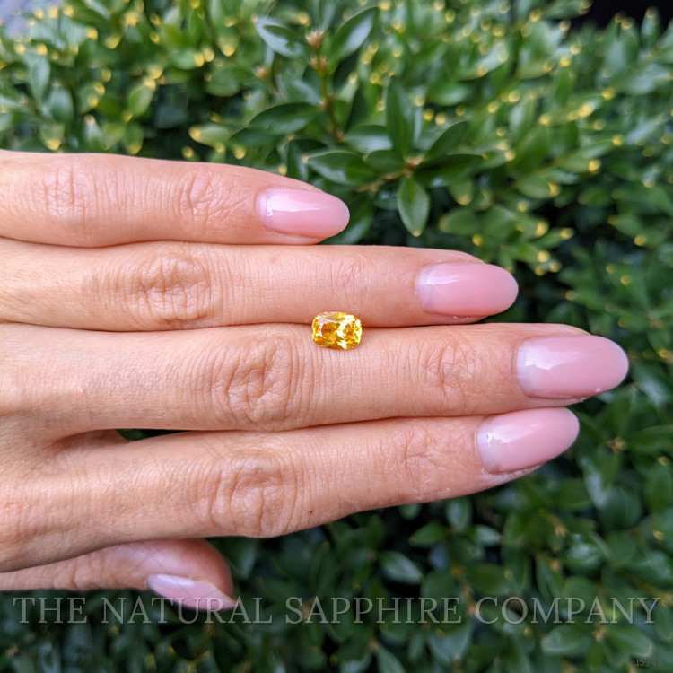 1.29 Ct. Yellowish Orange Sapphire from Ceylon (Sri Lanka)