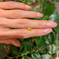 1.15 Ct. Orangish Yellow Sapphire from Ceylon (Sri Lanka) Life Style