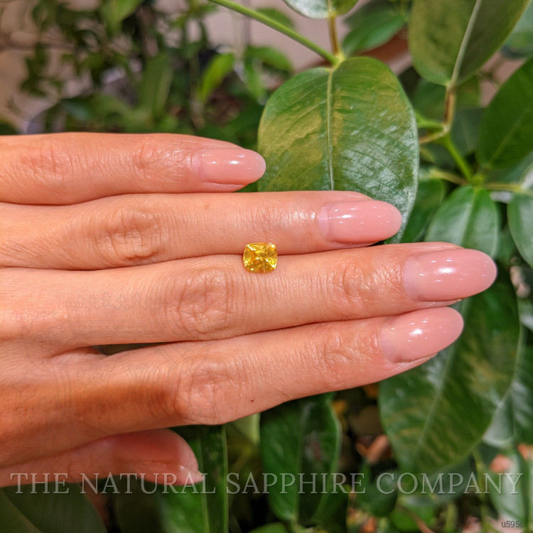 1.47 Ct. Orangish Yellow Sapphire from Ceylon (Sri Lanka)