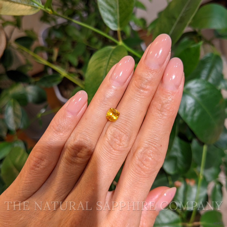 1.12 Ct. Orangish Yellow Sapphire from Ceylon (Sri Lanka)
