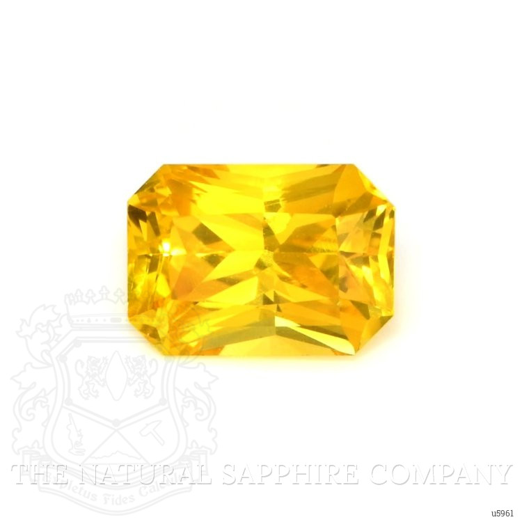 1.24 Ct. Orangish Yellow Sapphire from Ceylon (Sri Lanka)