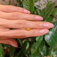 1.24 Ct. Orangish Yellow Sapphire from Ceylon (Sri Lanka) Life Style