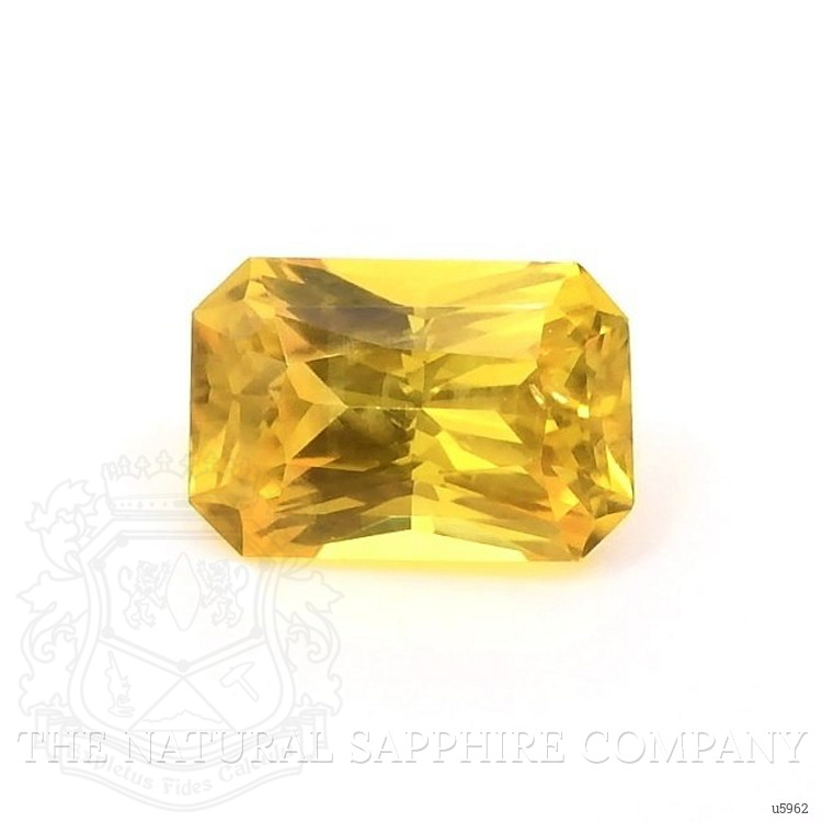 0.68 Ct. Orangish Yellow Sapphire from Ceylon (Sri Lanka)