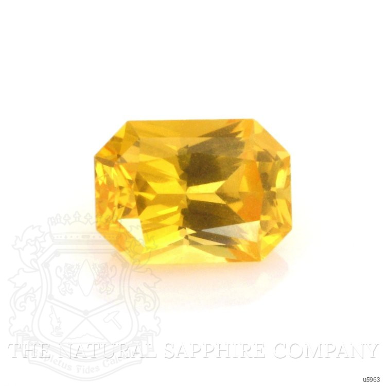 1.20 Ct. Orangish Yellow Sapphire from Ceylon (Sri Lanka)