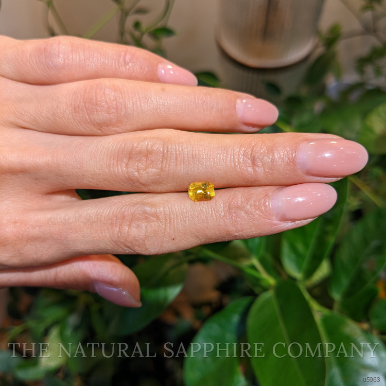 1.20 Ct. Orangish Yellow Sapphire from Ceylon (Sri Lanka)