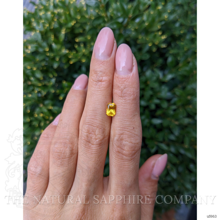 1.20 Ct. Orangish Yellow Sapphire from Ceylon (Sri Lanka)