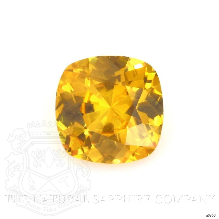 0.99 Ct. Orangish Yellow Sapphire from Ceylon (Sri Lanka)