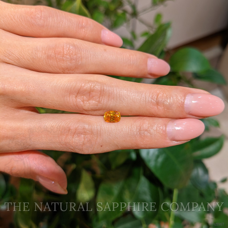 1.03 Ct. Orange Sapphire from Ceylon (Sri Lanka)