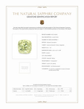 1.65 Ct. Greenish Yellow Sapphire from Ceylon (Sri Lanka) Scan Report