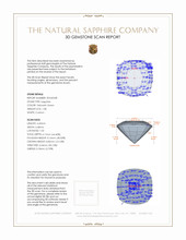 1.38 Ct. Yellowish Green Sapphire from Ceylon (Sri Lanka) 3 D Scan Report