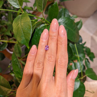 1.05 Ct. Pinkish Purple Sapphire from Ceylon (Sri Lanka) Life Style