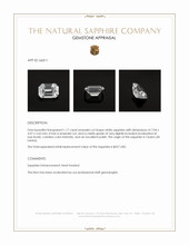 1.17 Ct. White Sapphire from Ceylon (Sri Lanka) Appraisal