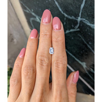 1.17 Ct. White Sapphire from Ceylon (Sri Lanka) Life Style