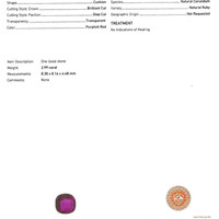 2.99 Ct. Ruby from Madagascar Scan Report