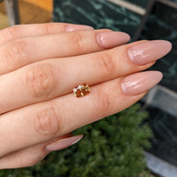 1.71 Ct. Orangish Brown Sapphire from Madagascar Life Style