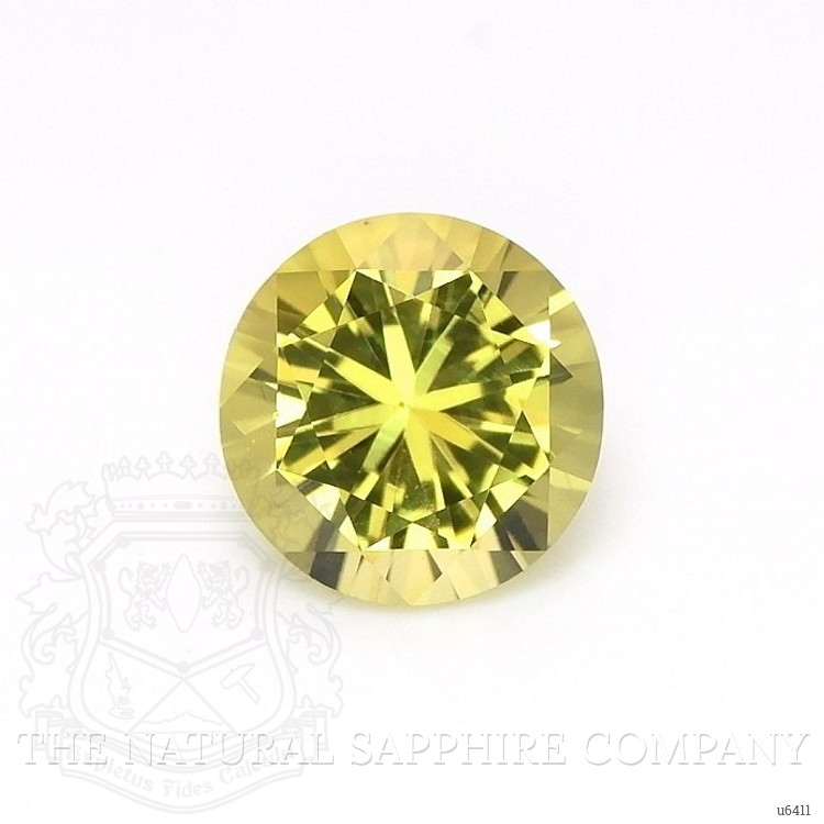 0.80 Ct. Greenish Yellow Sapphire from Ceylon (Sri Lanka)