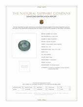 2.86 Ct. Bluish Green Sapphire from Montana Scan Report