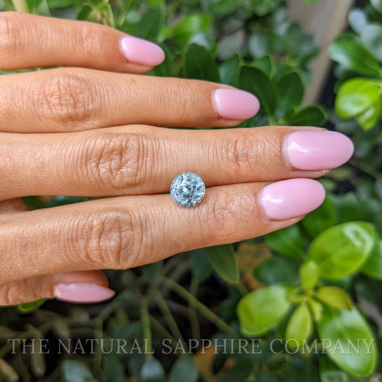 3.58 Ct. Greyish Blue Sapphire from Montana